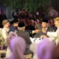 Menteri Pertahanan RI Prabowo Subianto menjadi saksi pernikahan putri Ketua MPR RI Bambang Soesatyo (Bamsoet), Debby Pramestya Putri. (Dok. Tim Media Prabowo Subainto)