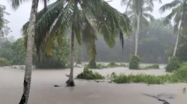Banjir yang terjadi di Kabupaten Nias Selatan, Sumatera Utara. (Dok, BNPB)