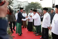 Menteri Pertahanan Prabowo Subianto hadir dalam acara Apel Hari Santri 2023. (Dok. Tim Media Prabowo Subianto)