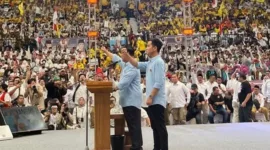 Ketua Umum Partai Gerindra Prabowo Subianto bersama Wali Kota Surakarta Gibran Rakabuming. (Instagram.com/@prabowo)