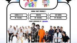 Line Up NDX AKA, Gildcoutic, Guyon Waton, Play In Sunday Band, StoryArt, ADT D’KOPLO, dan Koplo Panturas telah diumumkan. 