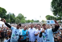 Acara deklarasi dukungan untuk Prabowo-Gibran di Lapangan Banteng, Pasar Baru, Jakarta. (Dok. TKN Prabowo Gibran)  
